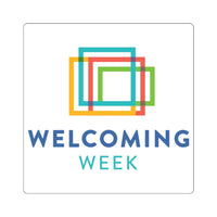 Welcoming Week Square Sticker